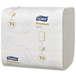 Tork T3 Premium Soft Folded Toilet Paper 2 Ply White 252 Sheets per Pack 114273 Carton of 30 Packs